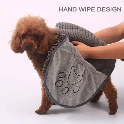 Quick-Dry Pet Towel – Soft & Absorbent Cat Dog Bathrobe