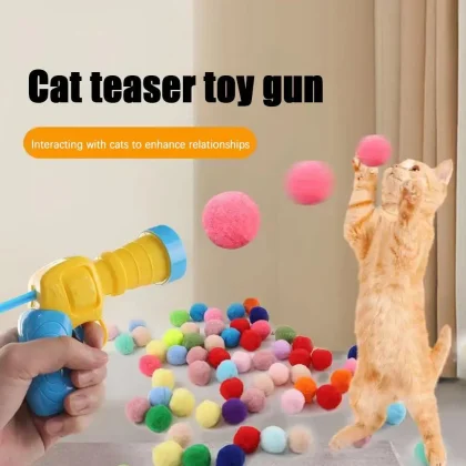 Interactive Cat Toy Ball Launcher – Creative Toys for Kitten Training & Exercise